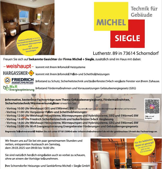 Hausmesse am 29.03.2025 ab 9:00 Uhr